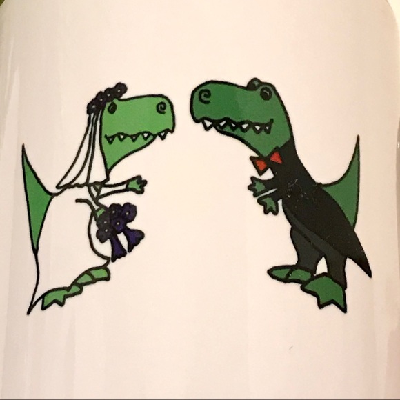 Super Cute Dinosaur Wedding Couple Mug Cup - Picture 4 of 8